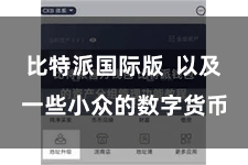 比特派国际版  以及一些小众的数字货币